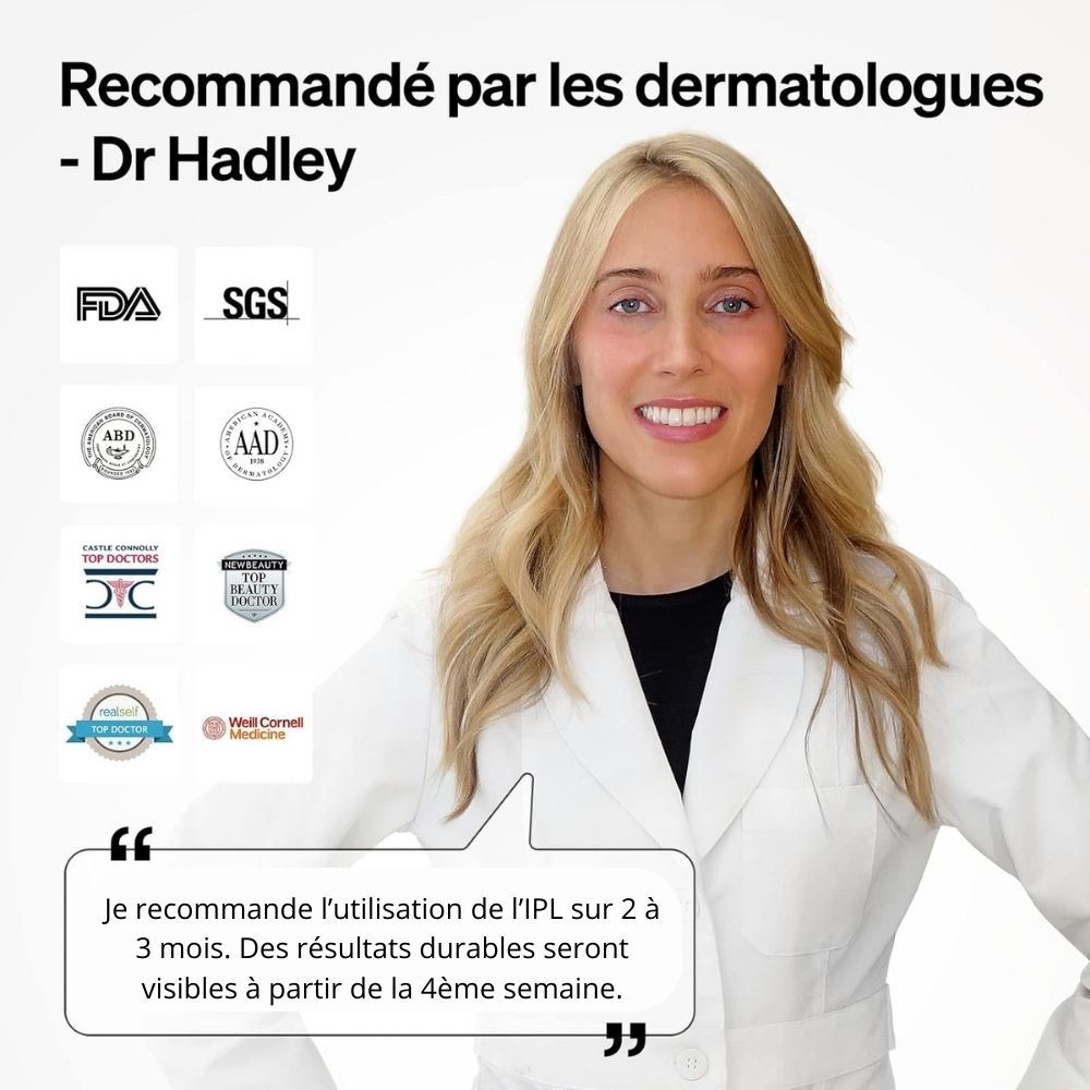 Utilisation de l'IPL, épilateur lumière pulsée